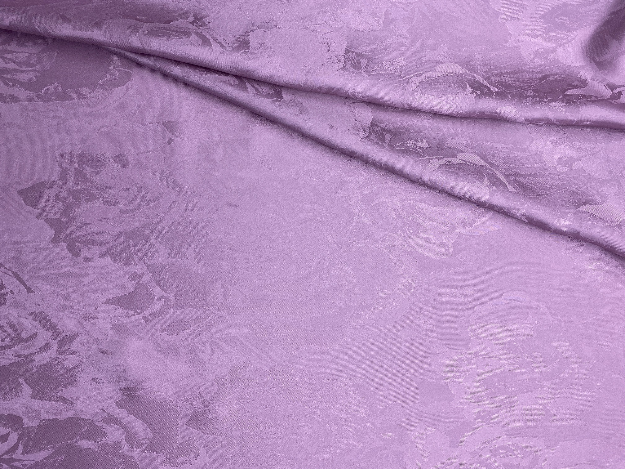 Ткань Шёлк  сиреневого цвета 46755 1